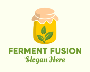 Fermented Herbal Jar logo design