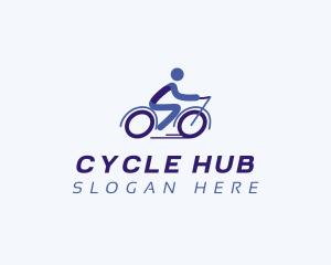 Bike Cyclist Athlete logo design