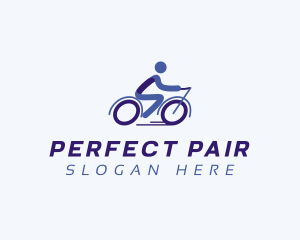 Bike Cyclist Athlete logo design