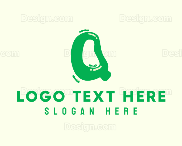 Liquid Soda Letter Q Logo