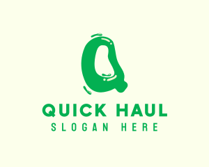 Liquid Soda Letter Q logo design