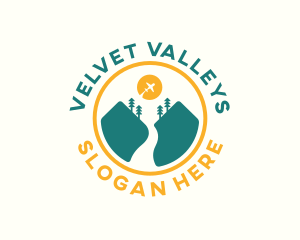 Valley Airplane Trip logo design