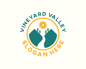 Valley Airplane Trip logo design