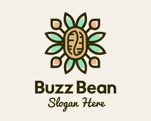 Ornamental Coffee Bean logo design