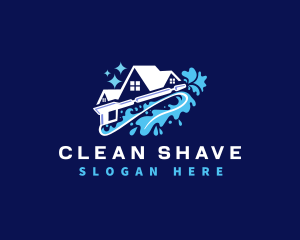 Pressure Wash Cleaning logo design