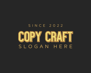 Retro Craft Business logo design