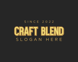 Retro Craft Business logo design