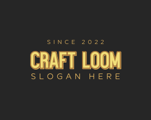 Retro Craft Business logo design