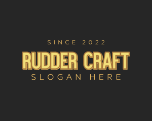 Retro Craft Business logo design