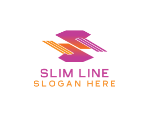Line Motion Letter S logo design