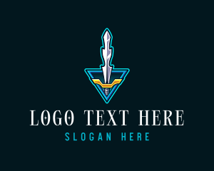 Fantasy Sword Weapon logo