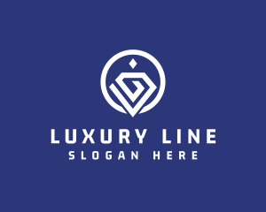 Luxury Diamond Gem logo design