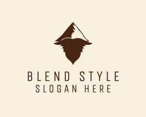 Hipster Styling Beard  logo design