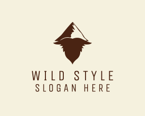 Hipster Styling Beard  logo design