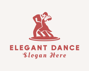 Dancing  Dancers Ballroom logo design