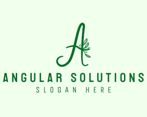 Natural Elegant Letter A logo design