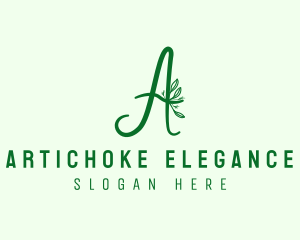 Natural Elegant Letter A logo design