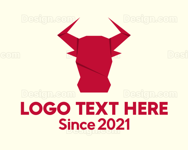 Origami Bull Craft Logo