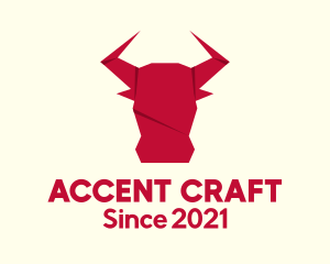 Origami Bull Craft logo design