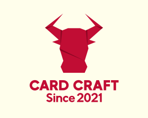 Origami Bull Craft logo design