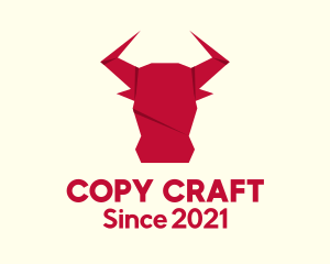 Origami Bull Craft logo design