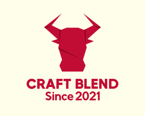 Origami Bull Craft logo design