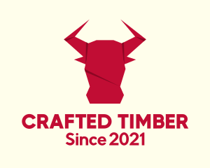 Origami Bull Craft logo design