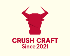 Origami Bull Craft logo design