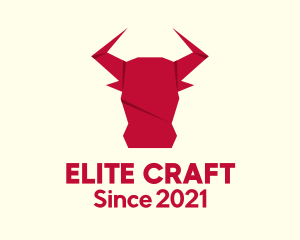 Origami Bull Craft logo design