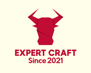 Origami Bull Craft logo design