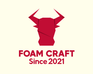 Origami Bull Craft logo design