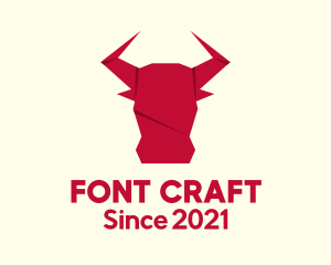 Origami Bull Craft logo design