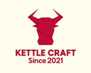 Origami Bull Craft logo design