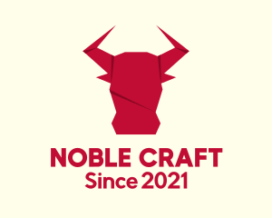 Origami Bull Craft logo design