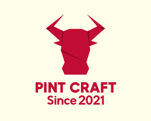 Origami Bull Craft logo design