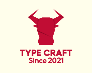 Origami Bull Craft logo design