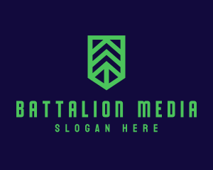 Green Arrow Shield logo design