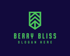 Green Arrow Shield logo design