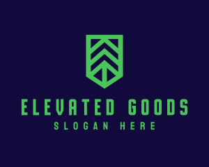 Green Arrow Shield logo design