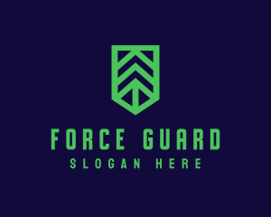 Green Arrow Shield logo design