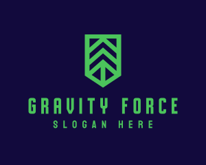 Green Arrow Shield logo design