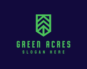 Green Arrow Shield logo design