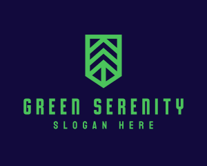 Green Arrow Shield logo design