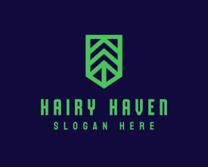 Green Arrow Shield logo design