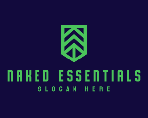 Green Arrow Shield logo design