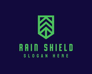 Green Arrow Shield logo design