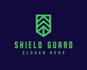 Green Arrow Shield logo design