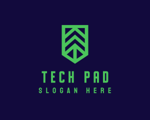 Green Arrow Shield logo design