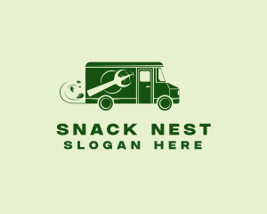 Green Food Delivery  logo design