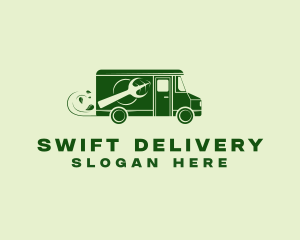 Green Food Delivery  logo design